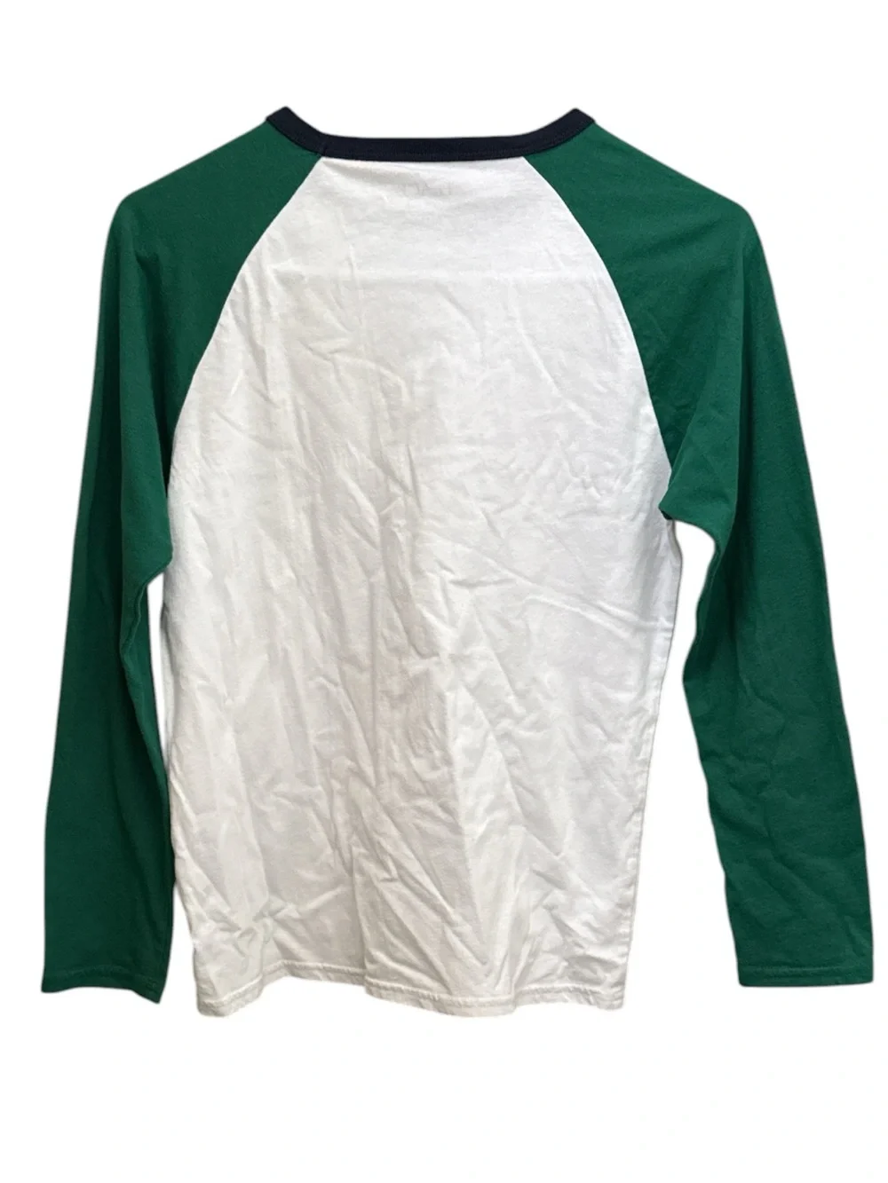 The Children’s Place Boys Raglan Long Sleeve Tee Green White Size Large